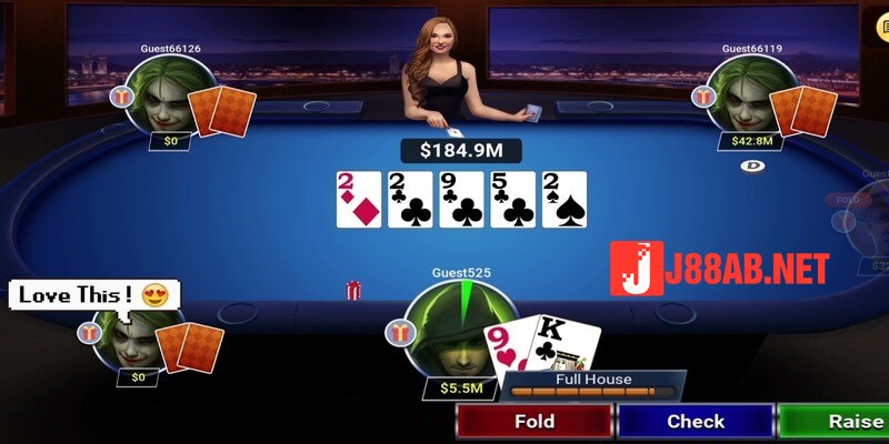 Poker diễn biến theo từng vòng cược thú vị